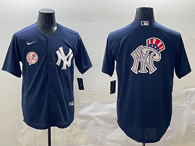 Men New York Yankees Blank Black Game 2025 Nike MLB Jersey style 11